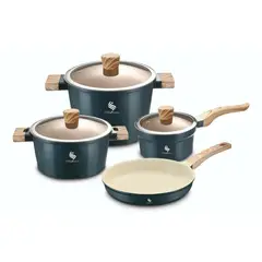 SCHAFFHAUSEN - Juego De Ollas Ceramica Granito Antiadherente 7 Piezas
