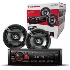 PIONEER - Combo Radio Carro USB Bluetooth Y Parlantes 6 Pulg MXT-S236BT