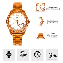 Q&Q - Reloj Q67A-501PY Diseño Casual