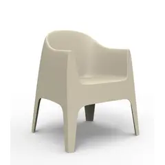 VONDOM - POLTRONAS SOLID ECRU EN POLIPROPILENO
