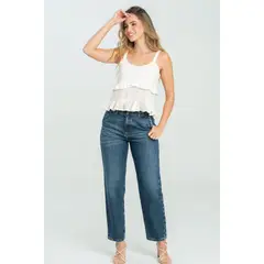 RAGGED - Jeans mom giotto Azul oscuro