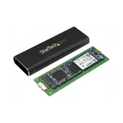 STARTECH - Adaptador SSD M.2 a USB 3.0 SuperSpeed UASP con Gabinete Protector