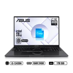 ASUS - Portatil Vivobook X1605V Intel i5-13420H RAM 24GB DDR4 1TB SSD Black