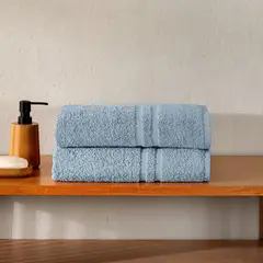 VIANNEY - Toalla Caribe Celeste talla Baño