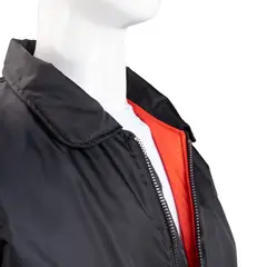 ALMA DE AVIADOR - Chaqueta Super Nylon Cuello Camisero Hombre Negro