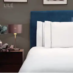 LILE - Juego de Sábanas Algodón Beige 400 hilos