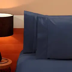 LILE - Juego de Sábanas Azul Noche