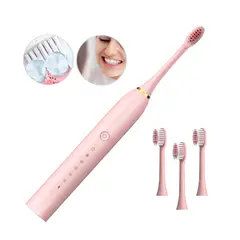 GENERICO - Cepillo De Dientes Eléctrico Recargable De Limpieza Rosado