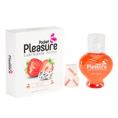 GENERICO - Lubricante Intimo Fresa 20 Ml + Dados Pocket Pleasure