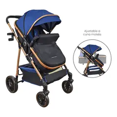 HAPPY BABY - Coche Bebe Moises Welly Azul