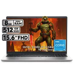 DELL - PORTÁTIL INTEL CORE I5 1334U 512GB SSD 8GB RAM 15,6" FHD PLATINUM SILVER