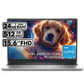 DELL - PORTÁTIL INTEL CORE I5 1334U 512GB SSD 24GB RAM 156 FHD PLATINUM SILVER