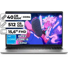 DELL - PORTÁTIL INSPIRON 3530 INTEL CORE I5 1334U 512GB SSD 40GB RAM 15,6" FHD PLATINUM SILVER