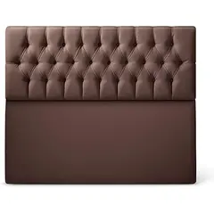 DISEÑOS RAMONA'S - Cabecero Queen 160x60+55 Rombos Chocolate Sintético