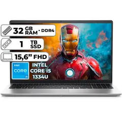 DELL - PORTÁTIL INSPIRON INTEL CORE I5 1334U 1TB SSD 32GB RAM 156 FHD PLATINUM SILVER