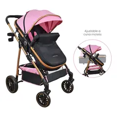 HAPPY BABY - Coche Bebe Welly Rosado