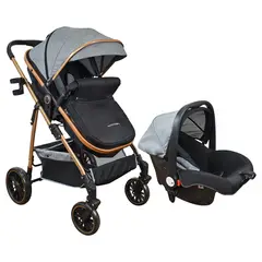 HAPPY BABY - Coche Bebe Travel system Welly Gris