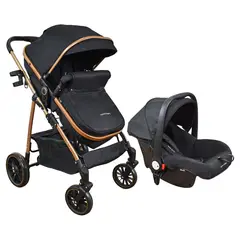 HAPPY BABY - Coche Bebe Travel system Welly Negro