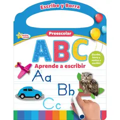 LEGO - Libro Abc Preescolar Escribe Y Borra Con Marcador Para Niños