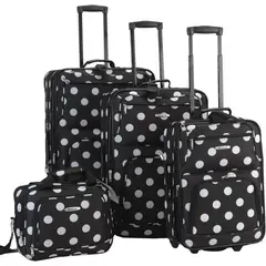 ROCKLAND - Set de maletas Polka Softside 4 piezas expandible ligero