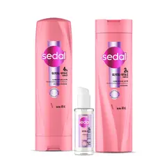 SEDAL - Shampoo + Acondicionador + Serum Glycolyc UV