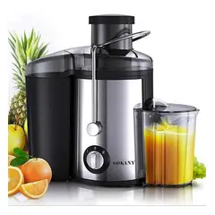 SOKANY - Extractor De Jugos Automatico Frutas Y Verduras 800w