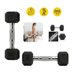 SPORT FITNESS - Par De Mancuernas 2 Kg Antideslizantes Y Cómodas