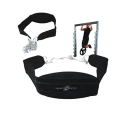 SPORT FITNESS - Cinturón Lastre Con Cadena Para Pesas Y Dominadas Talla M