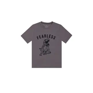 TENNIS - Camiseta gris manga corta con estampado para niño
