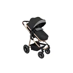 PREMIUM BABY - Coche Para Bebé Moises de Lujo Abby Negro