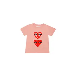 TENNIS - Camiseta rosada con estampado para niña