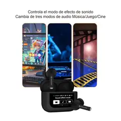 ESENSES - Audifonos TWS Con ANC + Caja de carga con pantalla táctil Ref. EB TWS 2000 ANC