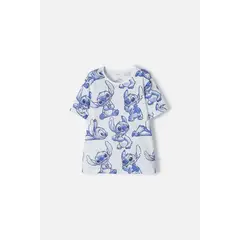DISNEY - Camiseta de Stitch multicolor manga corta para niña