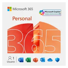 MICROSOFT - Office 365 Personal 15 Meses 1 Usuario 5 Dispositivos PIN