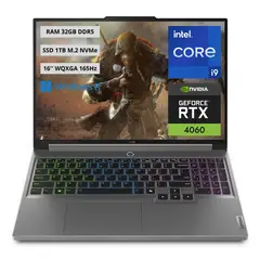 LENOVO - Portatil Gamer Legion Intel Core i9-14900HX RAM 32GB SSD 1TB RTX 4060 8GB