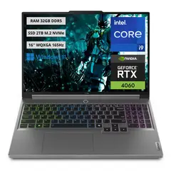LENOVO - Portatil Gamer Legion Intel Core i9-14900HX RAM 32GB SSD 2TB RTX 4060 8GB