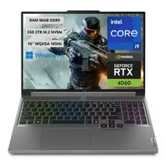 LENOVO - Portatil Gamer Legion Intel Core i9-14900HX RAM 96GB SSD 2TB RTX 4060 8GB