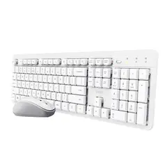 TRUST - Combo Teclado y Mouse Inalambrico Ody ll Blanco
