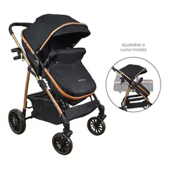 HAPPY BABY - Coche Bebe Moises Welly Negro