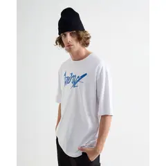 SEVEN SEVEN - Camiseta Estampada Oversize Para Hombre Blanco