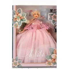 GENERICO - Muñeca juguete muñeca con vestido rosa