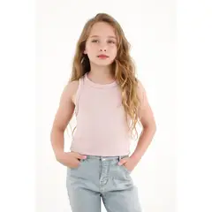 TENNIS - Camiseta tipo esqueleto rosada para niña
