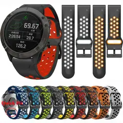GENERICO - Pulso 26mm Correa huecos Garmin Fenix 5x 6x 7x Easy Fit
