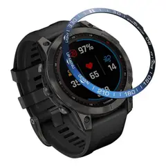 GENERICO - Protector Bisel Acero Adhesivo Garmin Fenix 7 Sapphire Solar