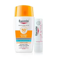 EUCERIN - Protector Labial Ph5+Protector Solar Hydro Fluid Claro FPS50