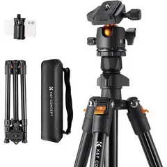 K&F CONCEPT - Trípode Profesional Aluminio Para Camara Telescopio
