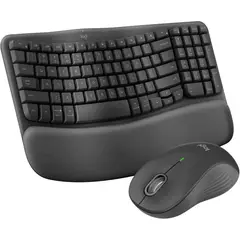 LOGITECH - Combo teclado ergonómico inalámbrico y mouse M550 L, MK670