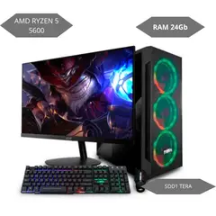 GENERICO - PC ESCRITORIO RYZEN 5 5600 - RAM 16 GB- SOLIDO 1 TERA