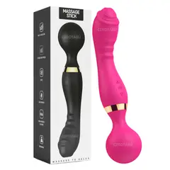 GENERICO - Vibrador 2en1 Masajeador Clítoris Hitachi PuntoG Gama Alta Fucsia