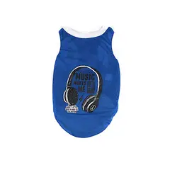 GENERICO - Camisa En Malla Para Mascotas Azul Talla M